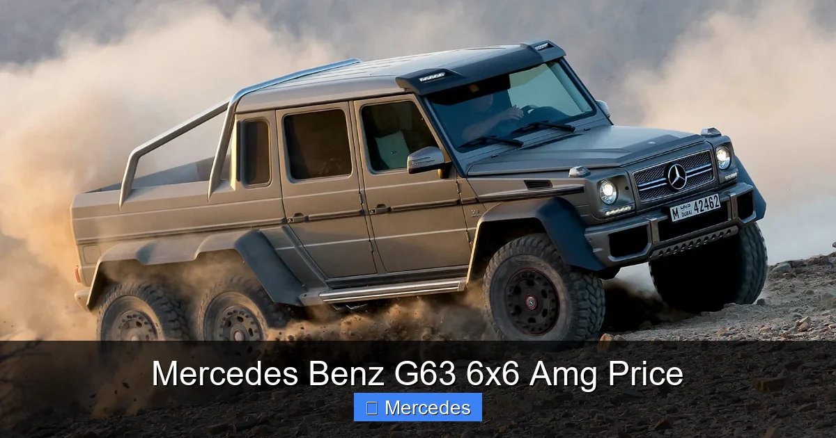 Mercedes Benz G63 6x6 Amg Price