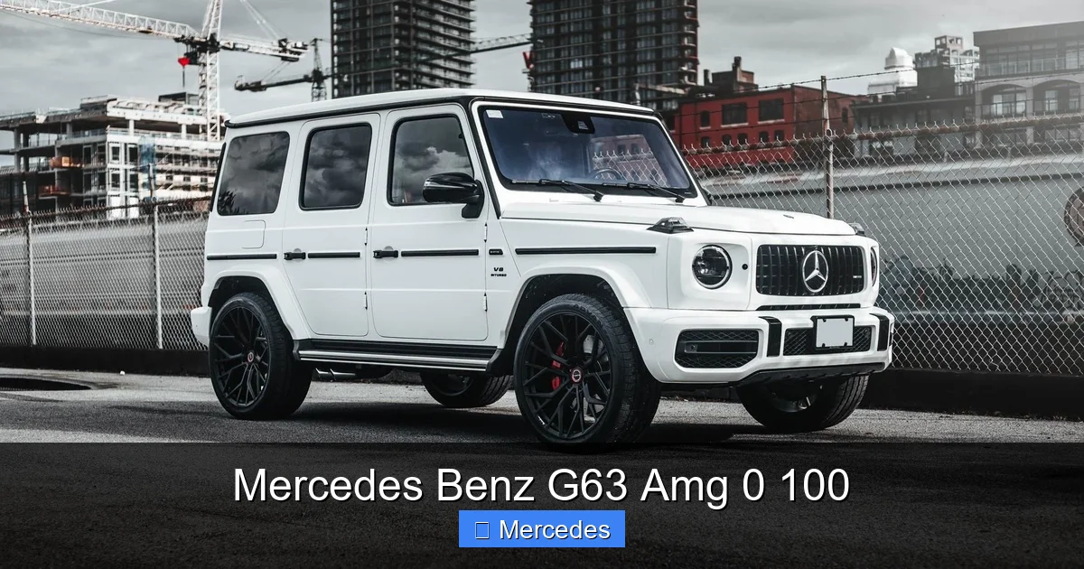 Mercedes Benz G63 Amg 0 100