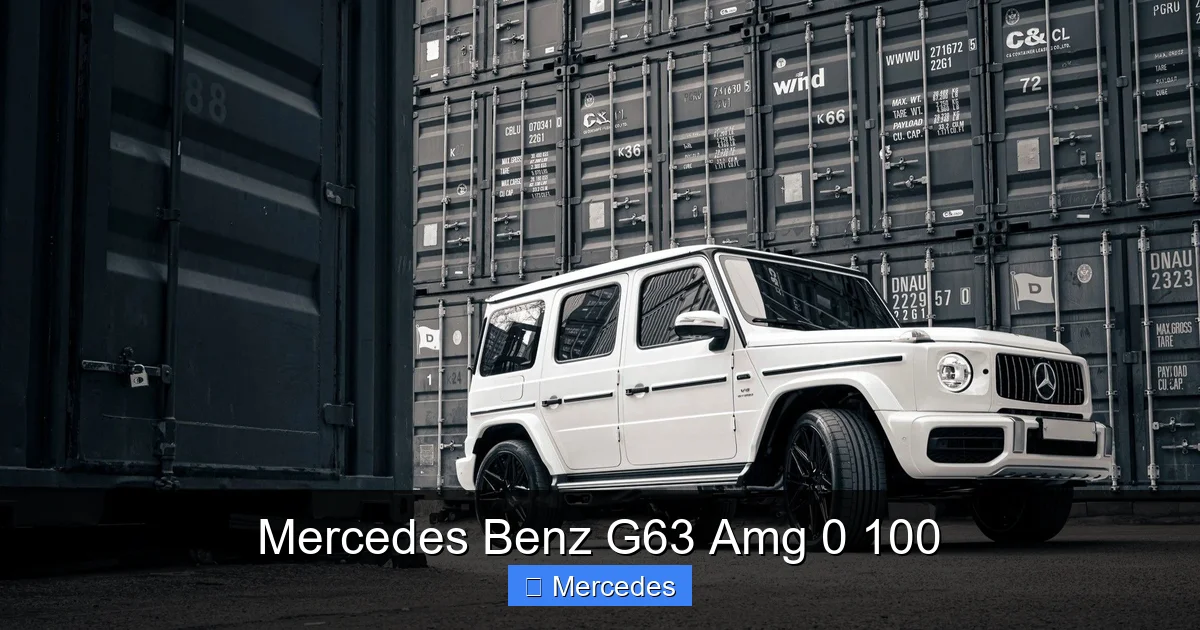 Mercedes Benz G63 Amg 0 100
