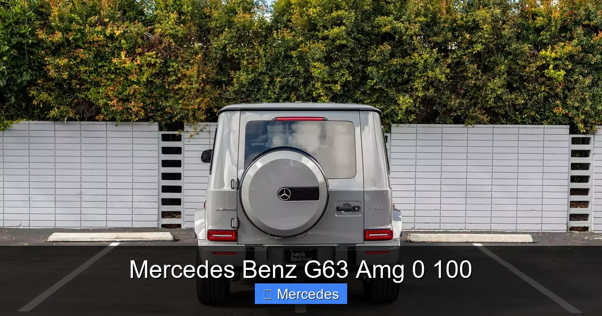 Mercedes Benz G63 Amg 0 100