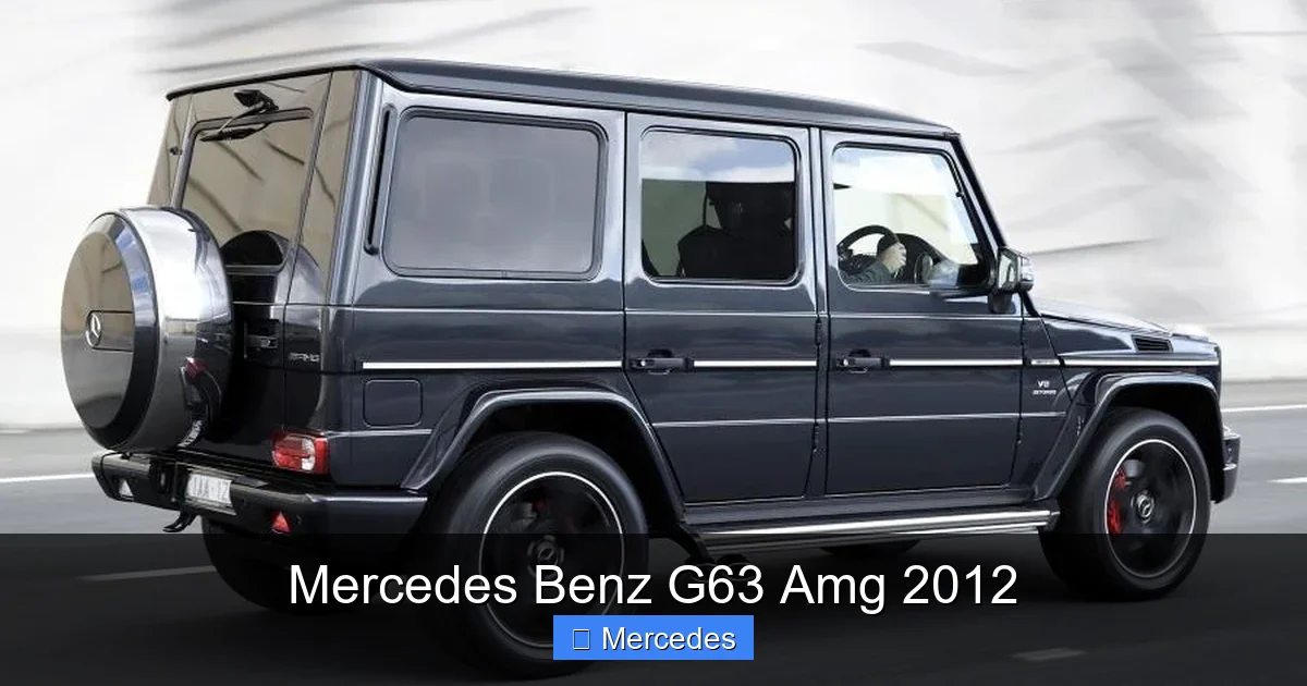 Mercedes Benz G63 Amg 2012