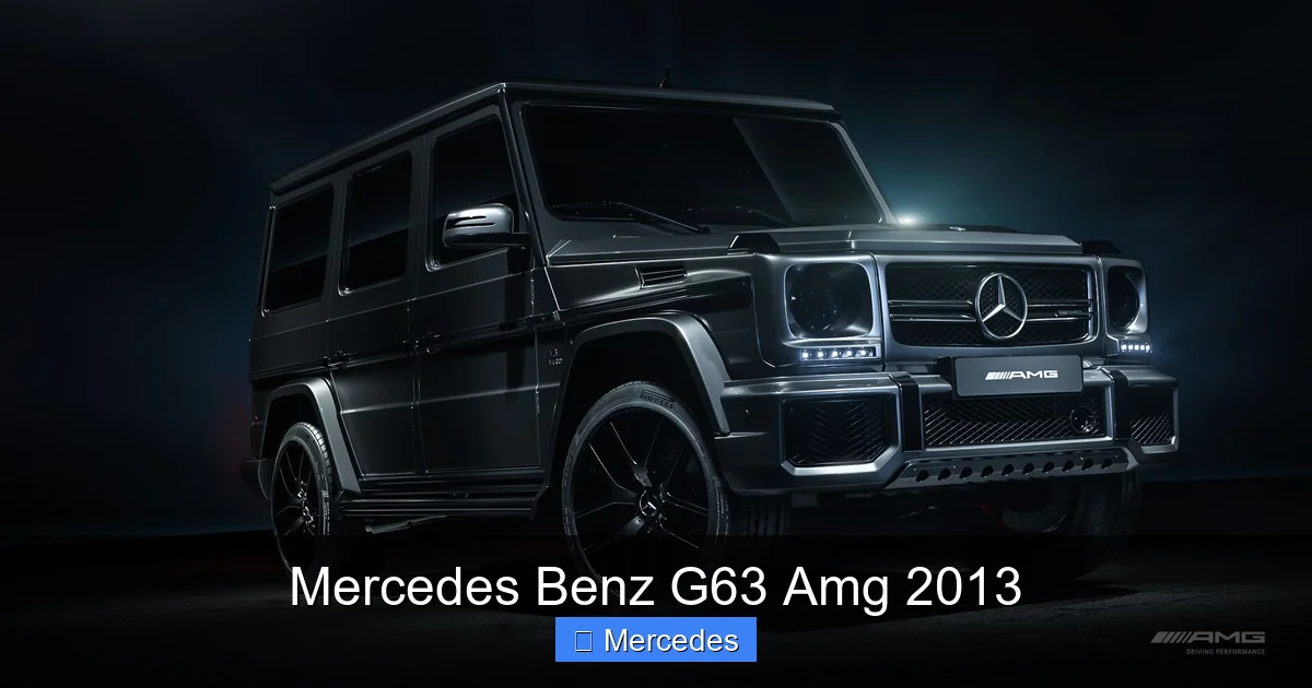 Mercedes Benz G63 Amg 2013