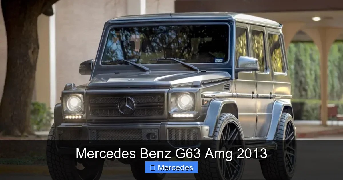 Mercedes Benz G63 Amg 2013