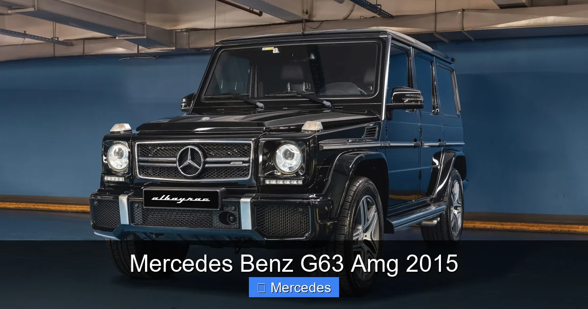 Mercedes Benz G63 Amg 2015