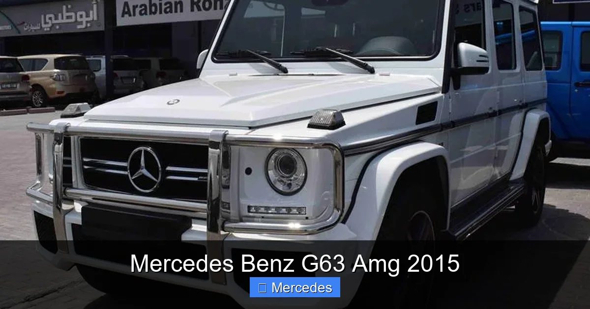 Mercedes Benz G63 Amg 2015