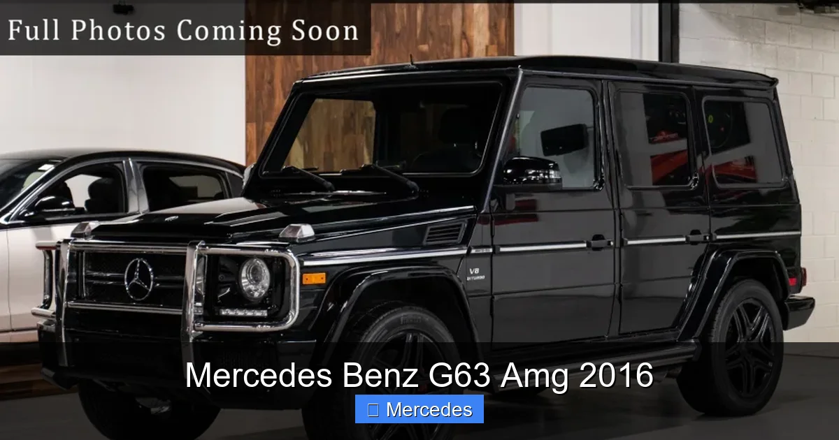 Mercedes Benz G63 Amg 2016