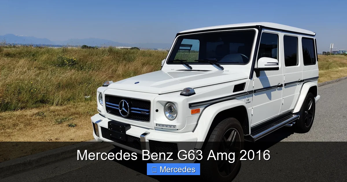 Mercedes Benz G63 Amg 2016