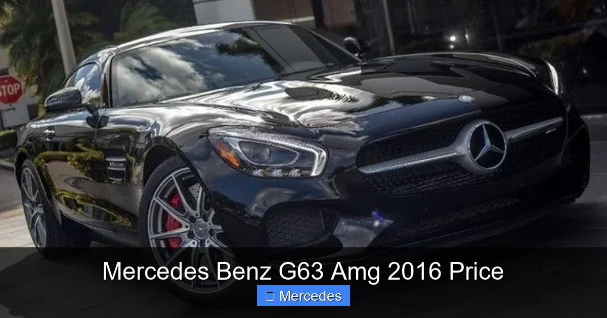 Mercedes Benz G63 Amg 2016 Price