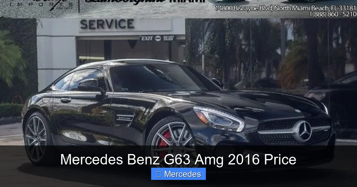 Mercedes Benz G63 Amg 2016 Price