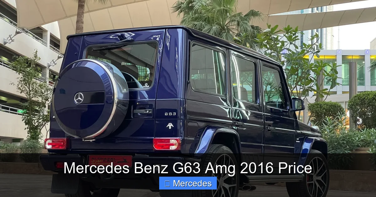 Mercedes Benz G63 Amg 2016 Price