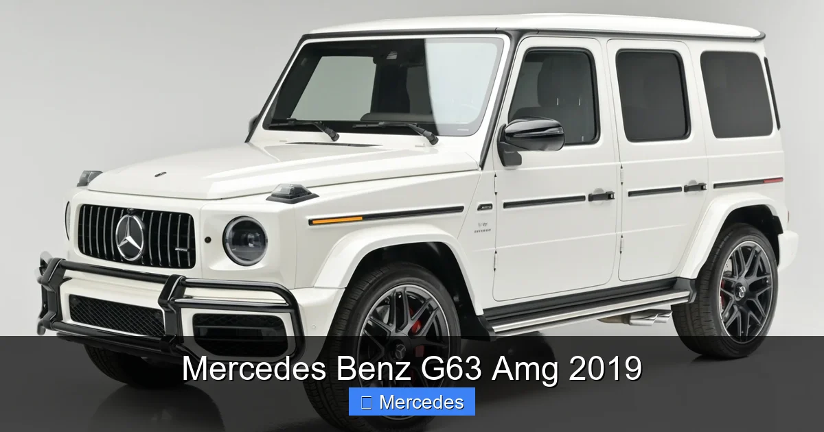 Mercedes Benz G63 Amg 2019