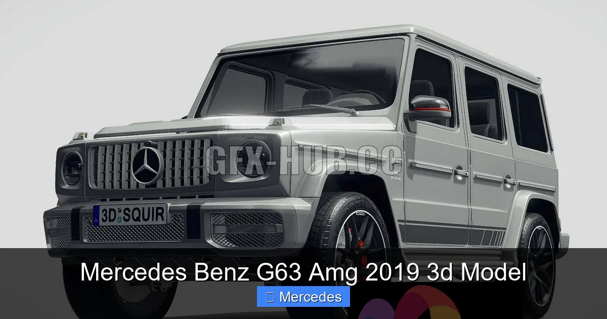 Mercedes Benz G63 Amg 2019 3d Model