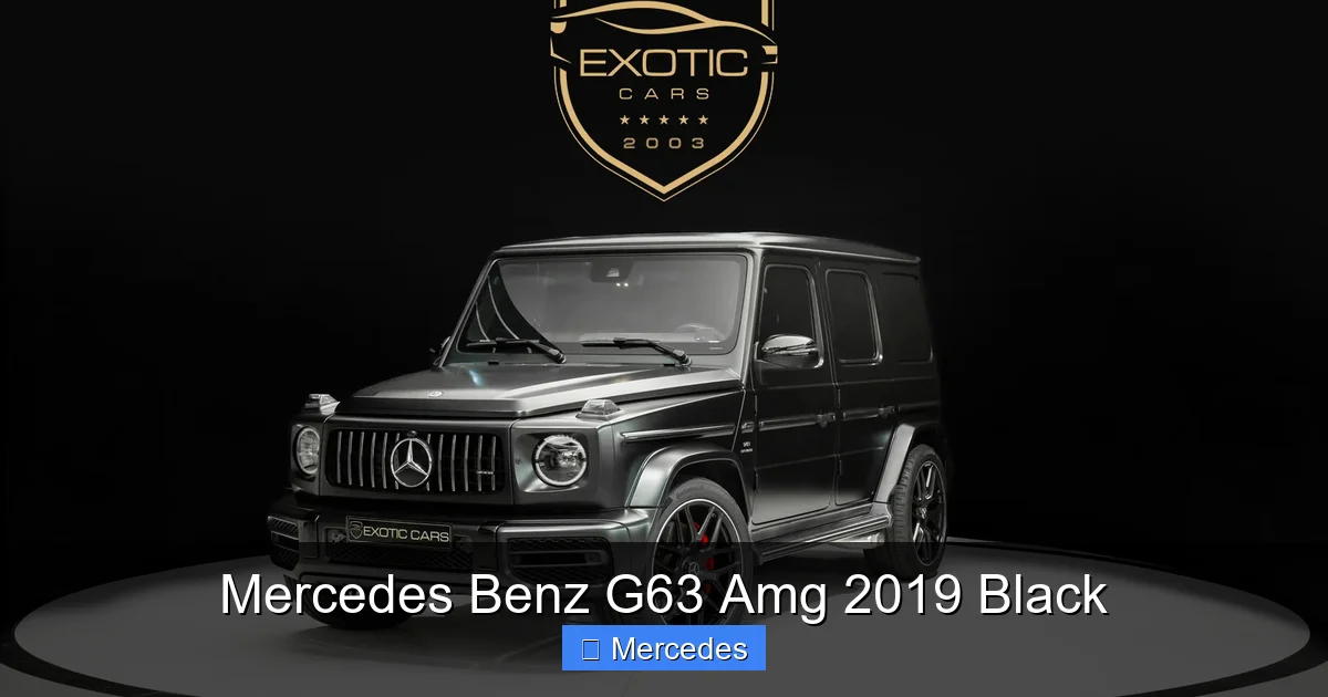 Mercedes Benz G63 Amg 2019 Black