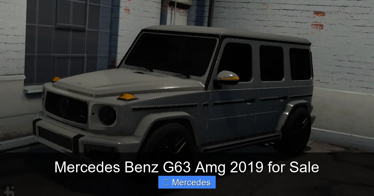 Mercedes Benz G63 Amg 2019 for Sale