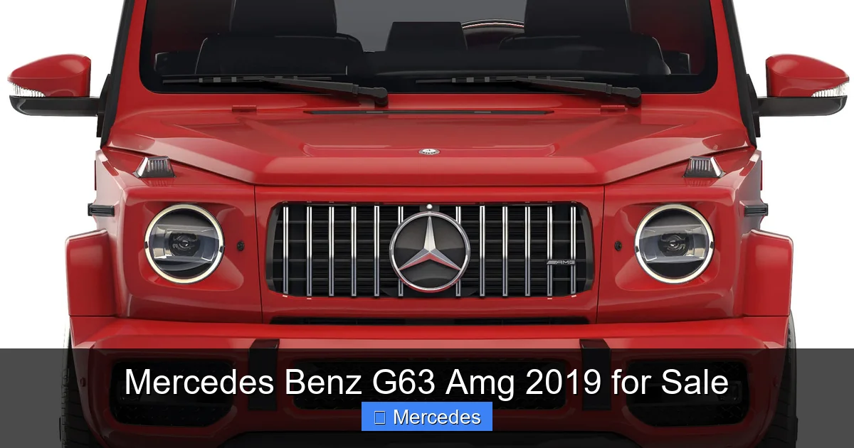 Mercedes Benz G63 Amg 2019 for Sale