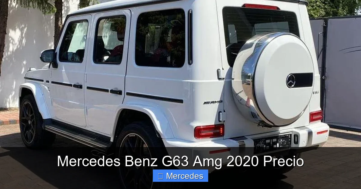 Mercedes Benz G63 Amg 2020 Precio