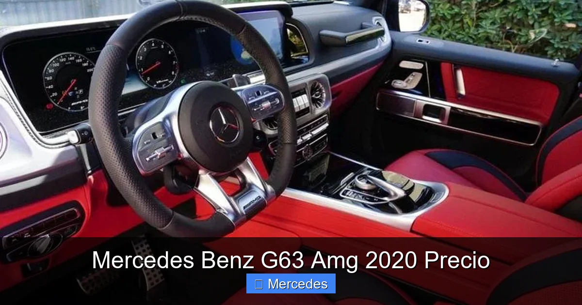 Mercedes Benz G63 Amg 2020 Precio