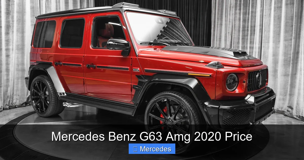 Mercedes Benz G63 Amg 2020 Price