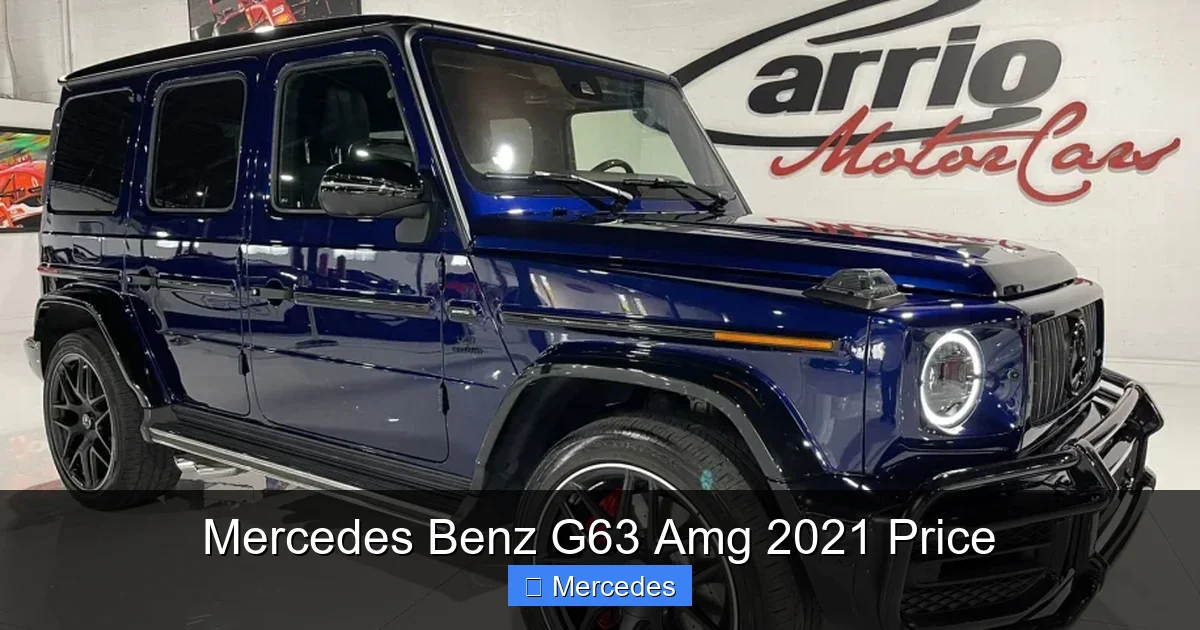 Mercedes Benz G63 Amg 2021 Price