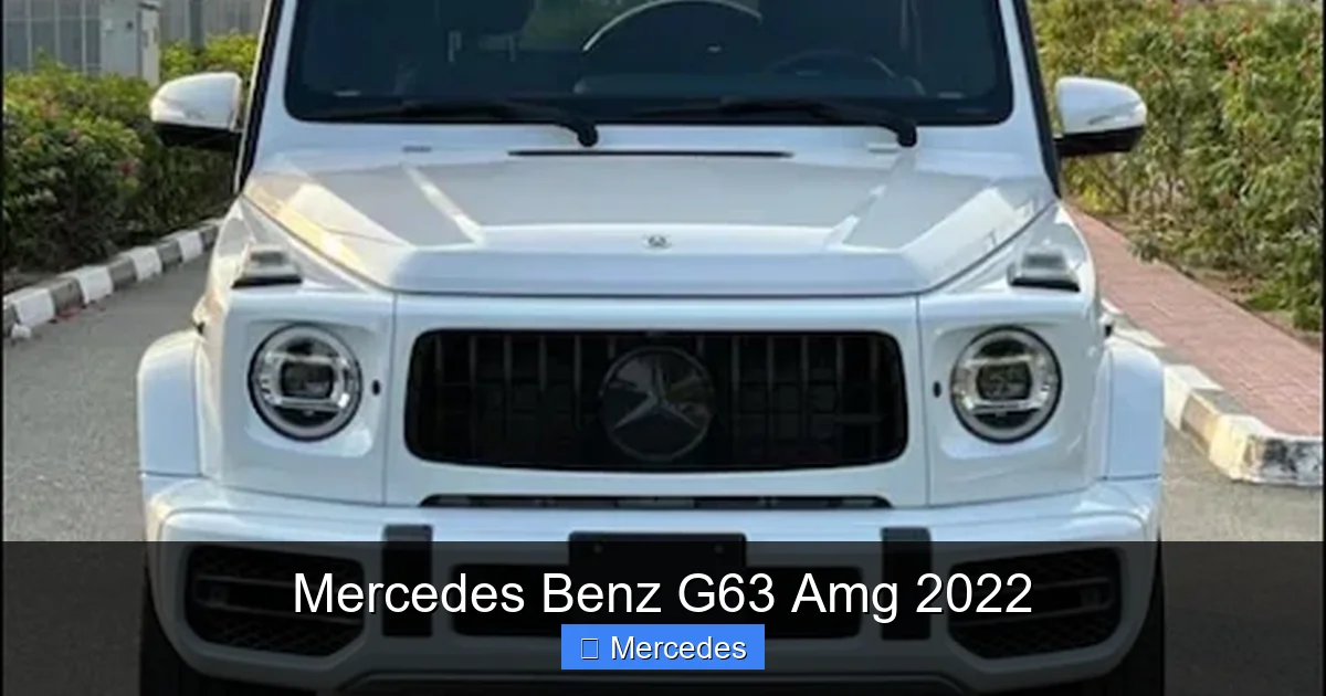 Mercedes Benz G63 Amg 2022