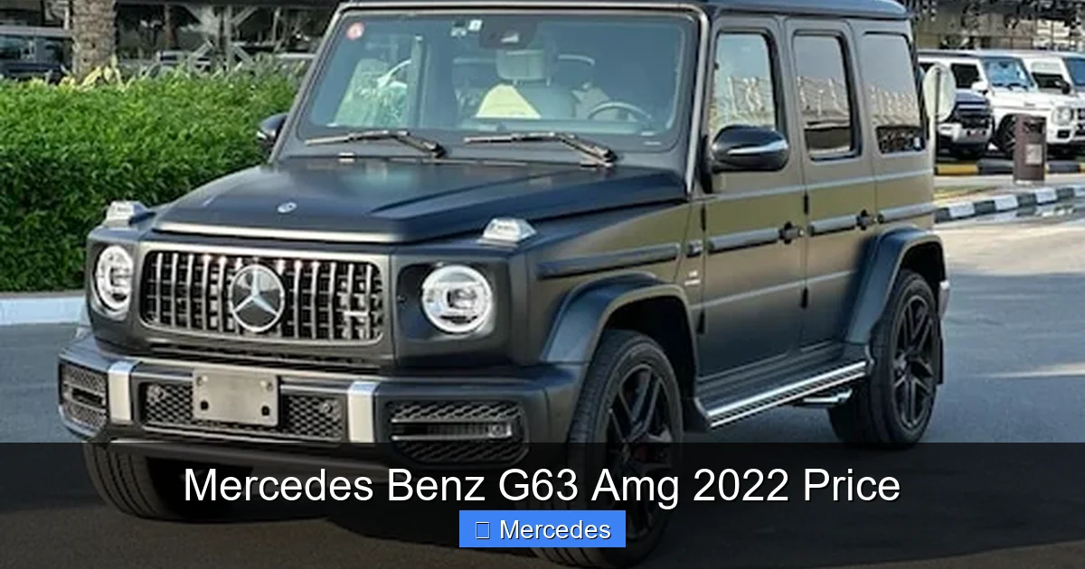 Mercedes Benz G63 Amg 2022 Price