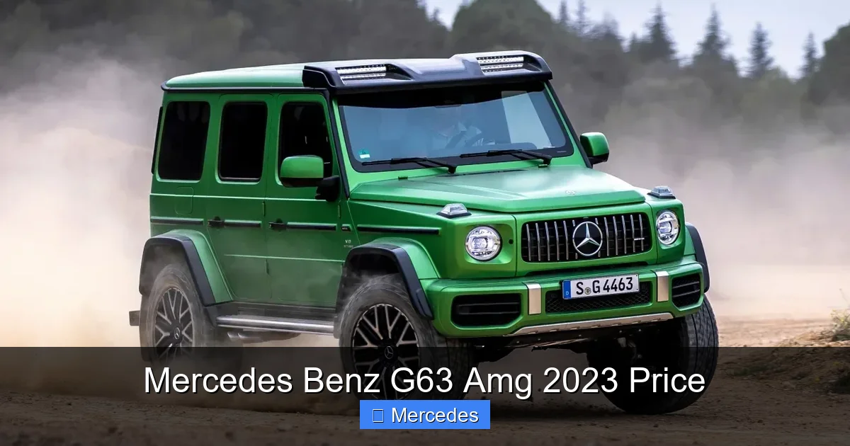 Mercedes Benz G63 Amg 2023 Price