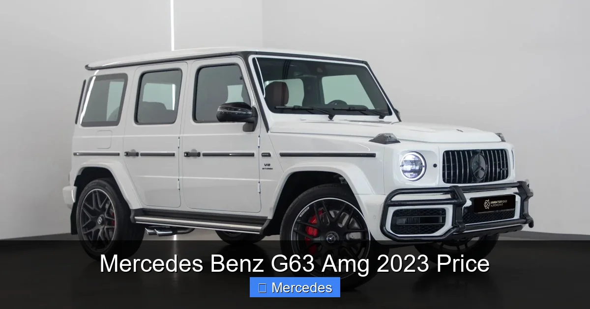 Mercedes Benz G63 Amg 2023 Price