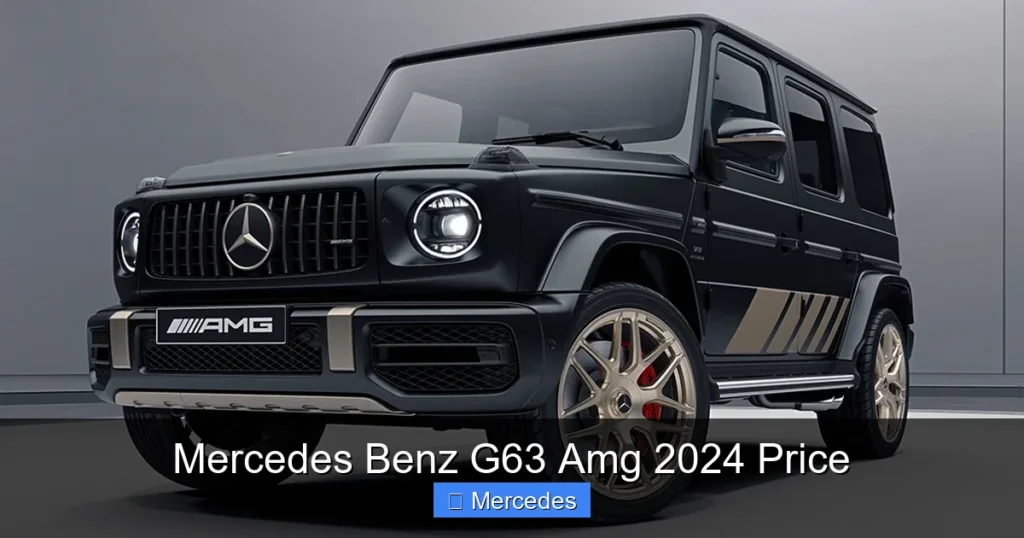 Mercedes Benz G63 Amg 2024 Price