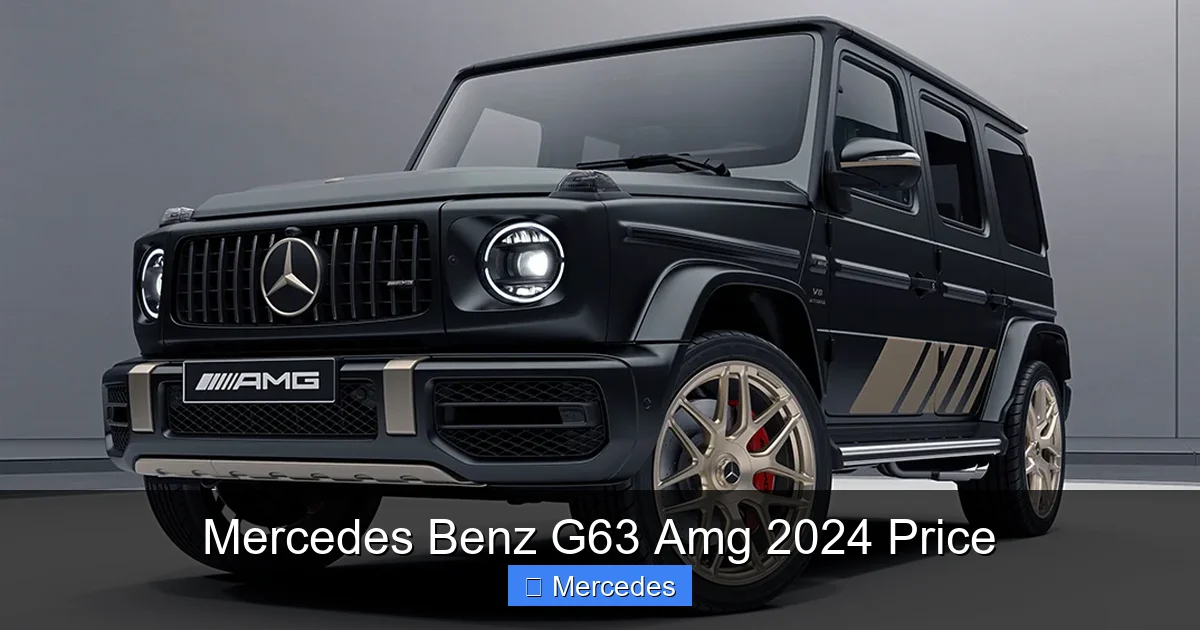 Mercedes Benz G63 Amg 2024 Price