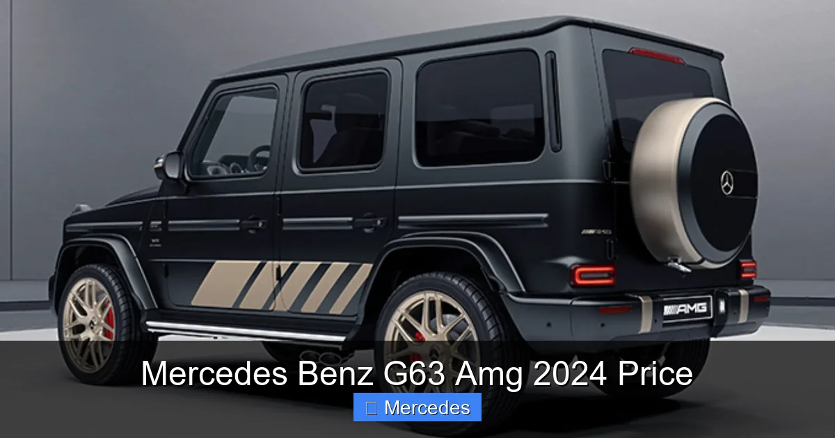 Mercedes Benz G63 Amg 2024 Price