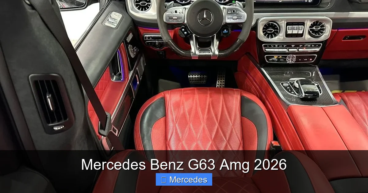 Mercedes Benz G63 Amg 2026