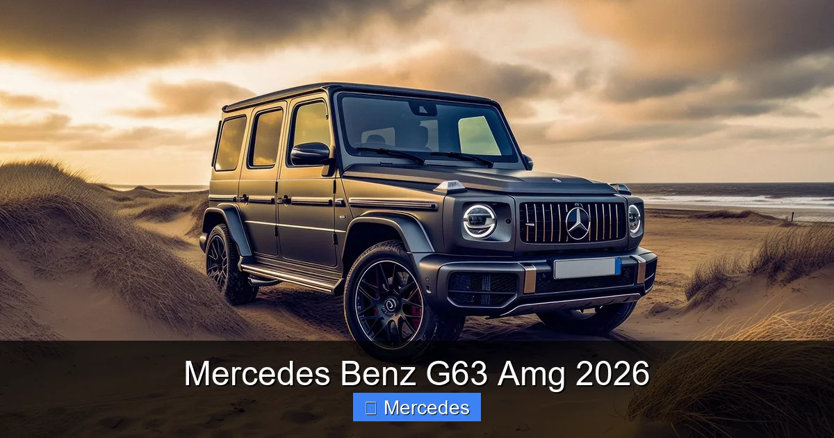 Mercedes Benz G63 Amg 2026