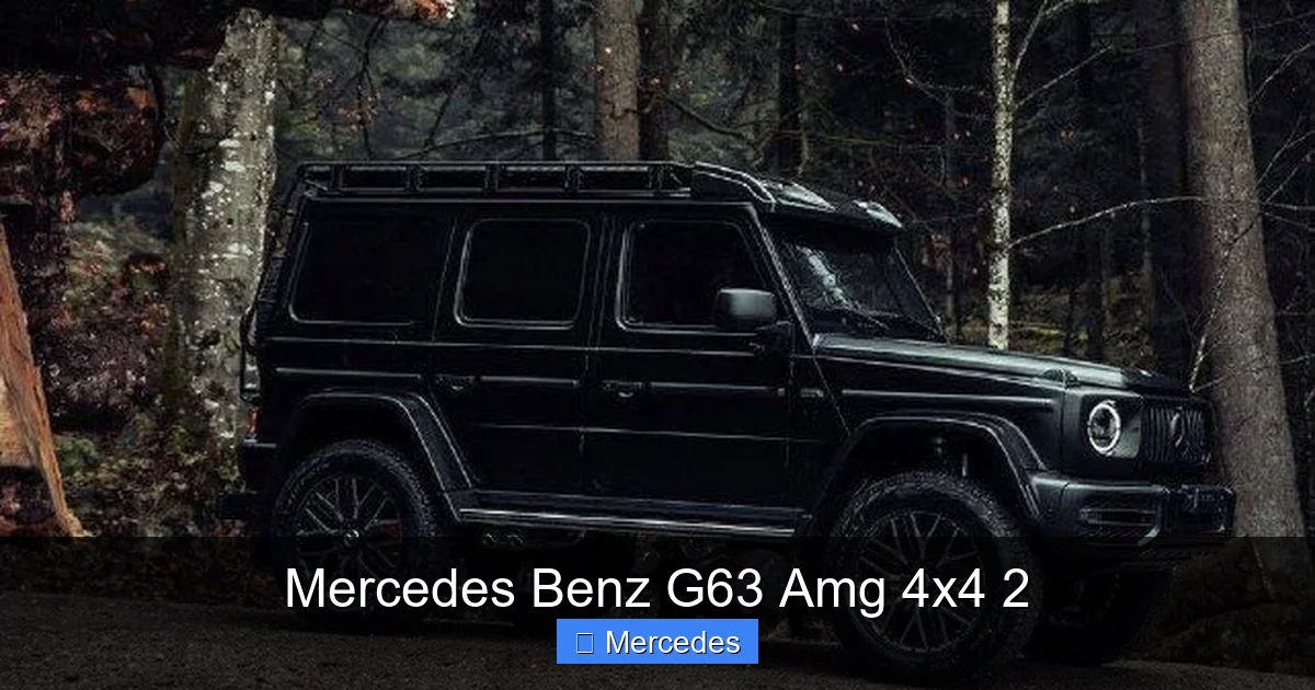 Mercedes Benz G63 Amg 4x4 2