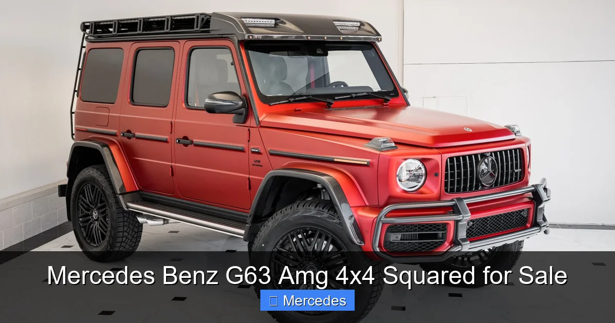 Mercedes Benz G63 Amg 4x4 Squared for Sale