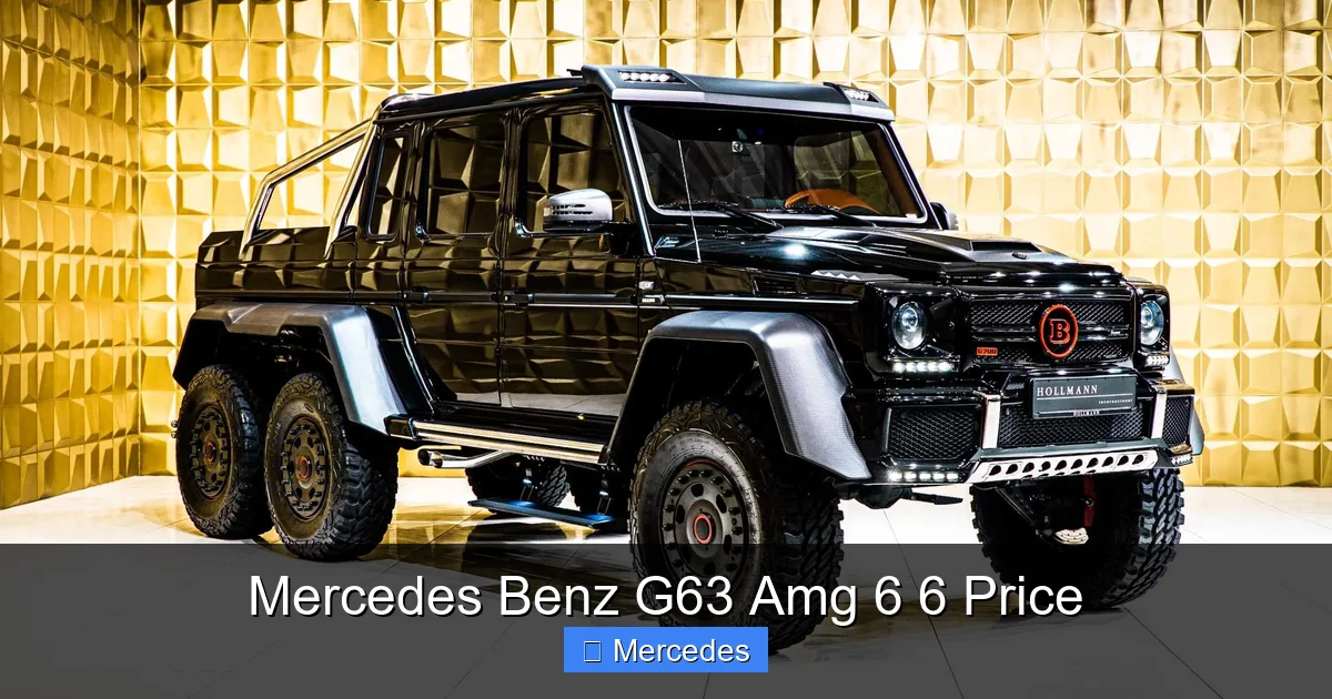 Mercedes Benz G63 Amg 6 6 Price