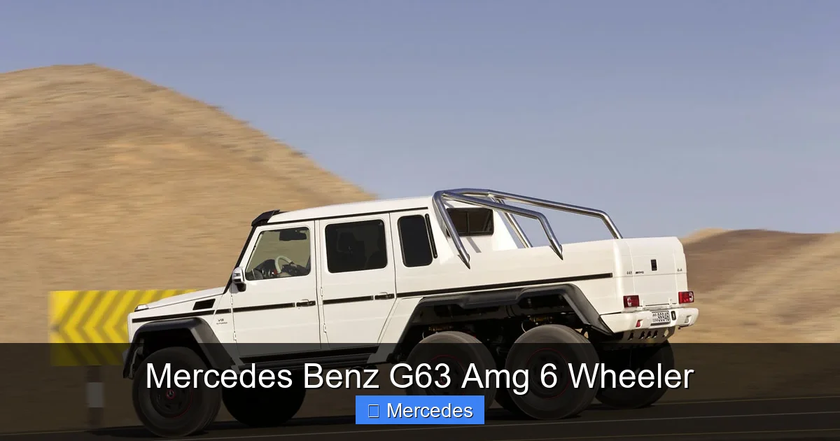 Mercedes Benz G63 Amg 6 Wheeler