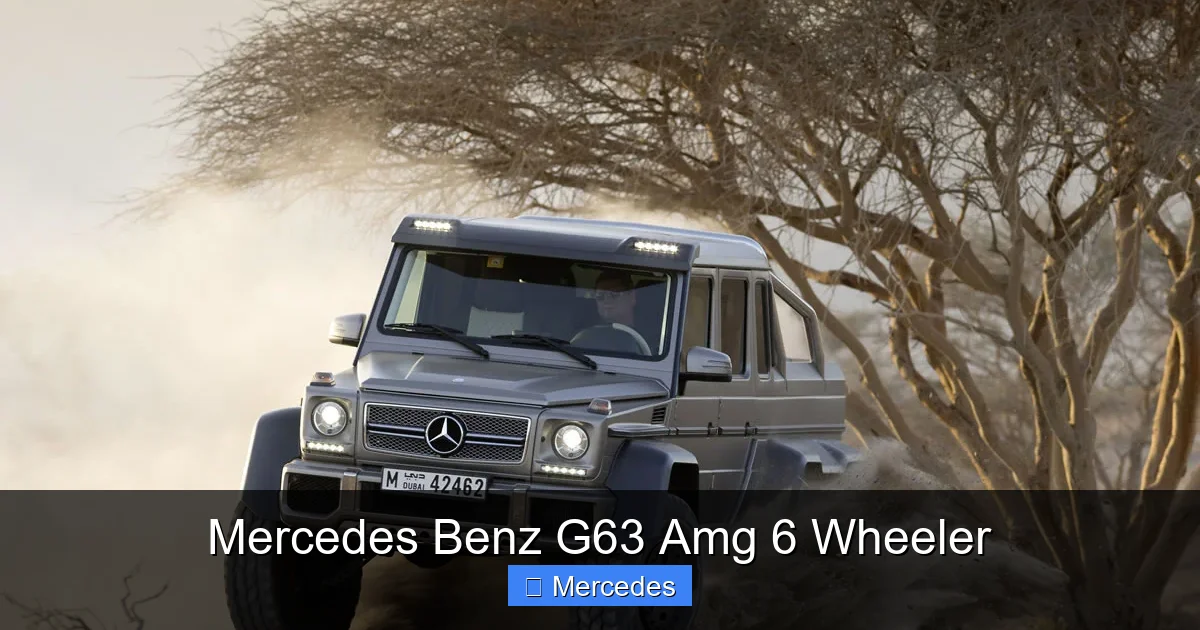 Mercedes Benz G63 Amg 6 Wheeler
