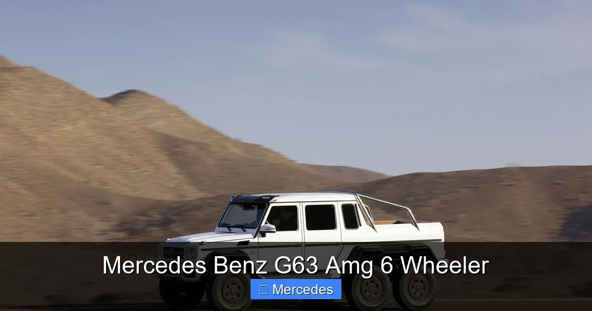 Mercedes Benz G63 Amg 6 Wheeler