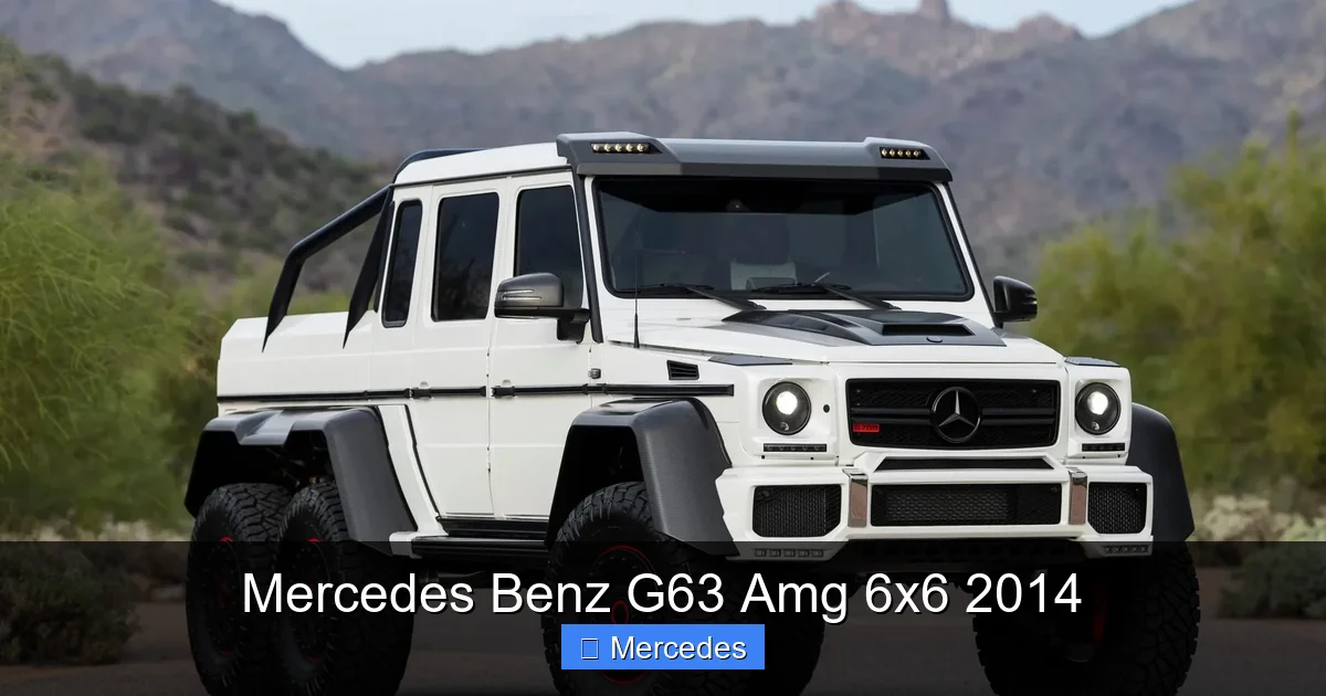 Mercedes Benz G63 Amg 6x6 2014