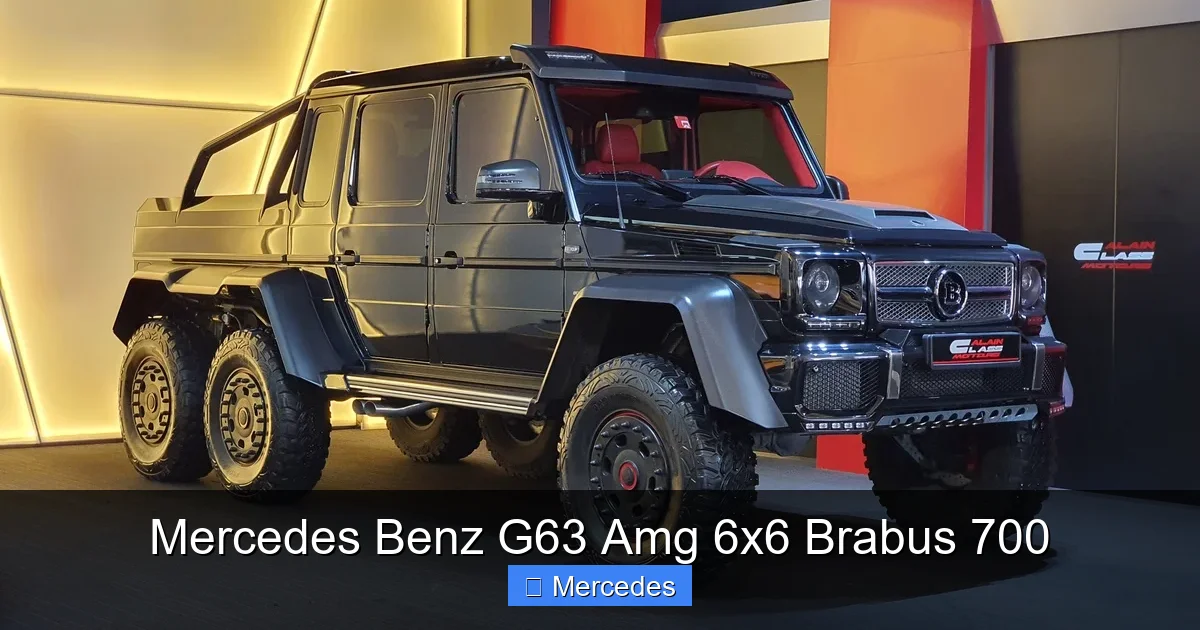 Mercedes Benz G63 Amg 6x6 Brabus 700