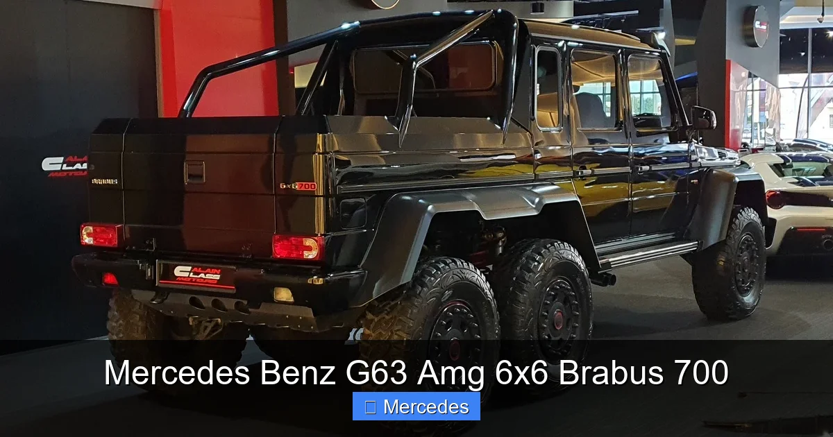 Mercedes Benz G63 Amg 6x6 Brabus 700
