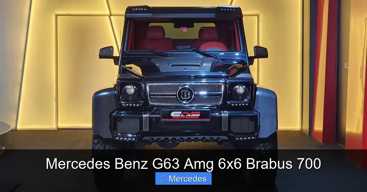Mercedes Benz G63 Amg 6x6 Brabus 700