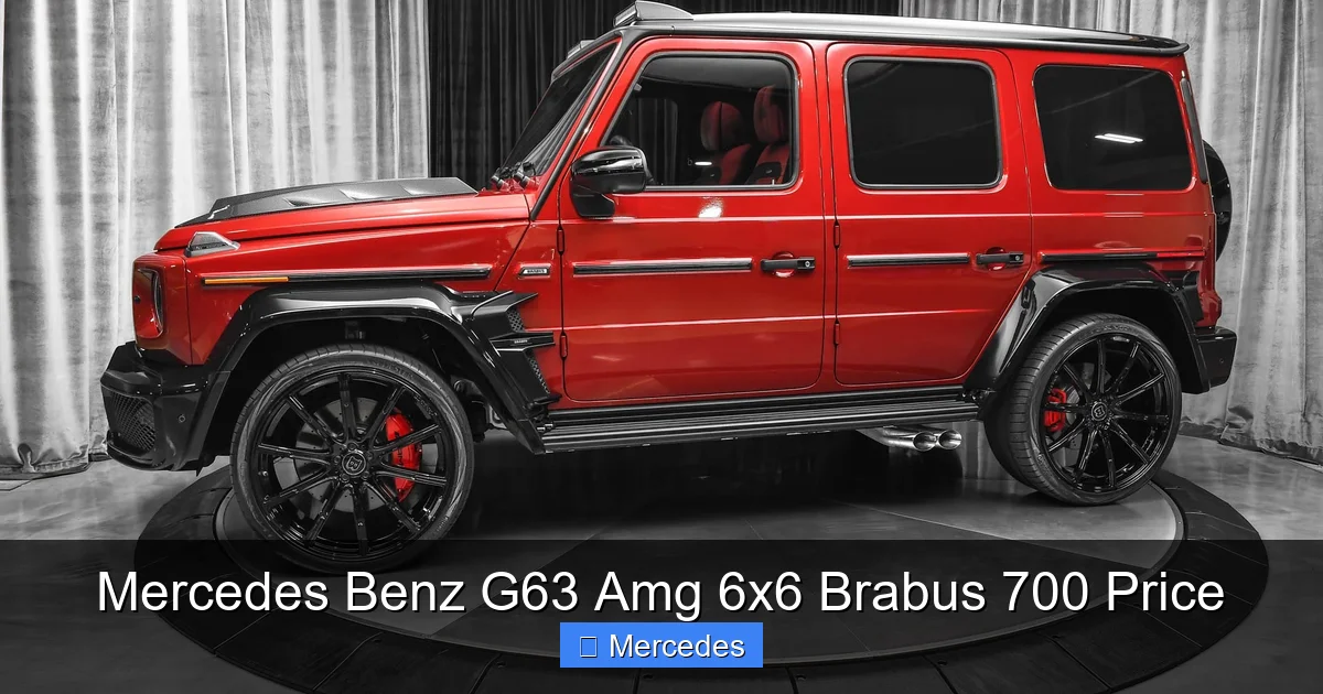 Mercedes Benz G63 Amg 6x6 Brabus 700 Price