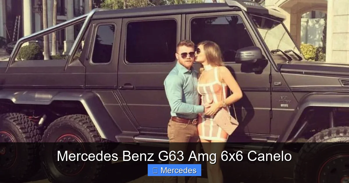 Mercedes Benz G63 Amg 6x6 Canelo