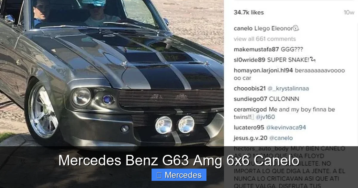 Mercedes Benz G63 Amg 6x6 Canelo