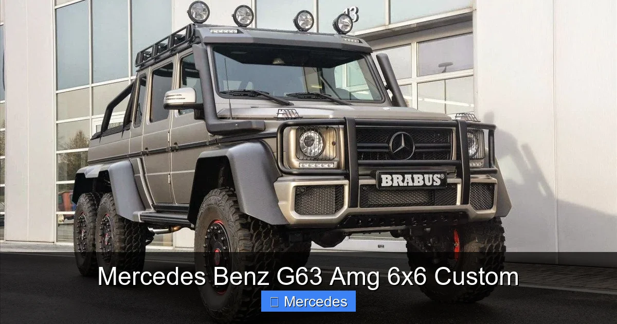 Mercedes Benz G63 Amg 6x6 Custom