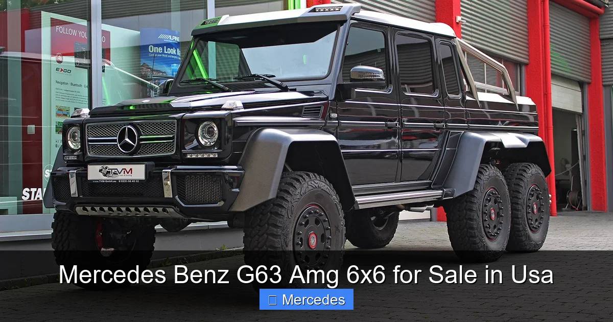 Mercedes Benz G63 Amg 6x6 for Sale in Usa