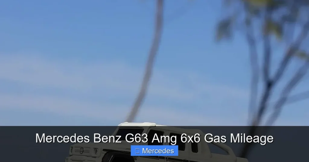 Mercedes Benz G63 Amg 6x6 Gas Mileage