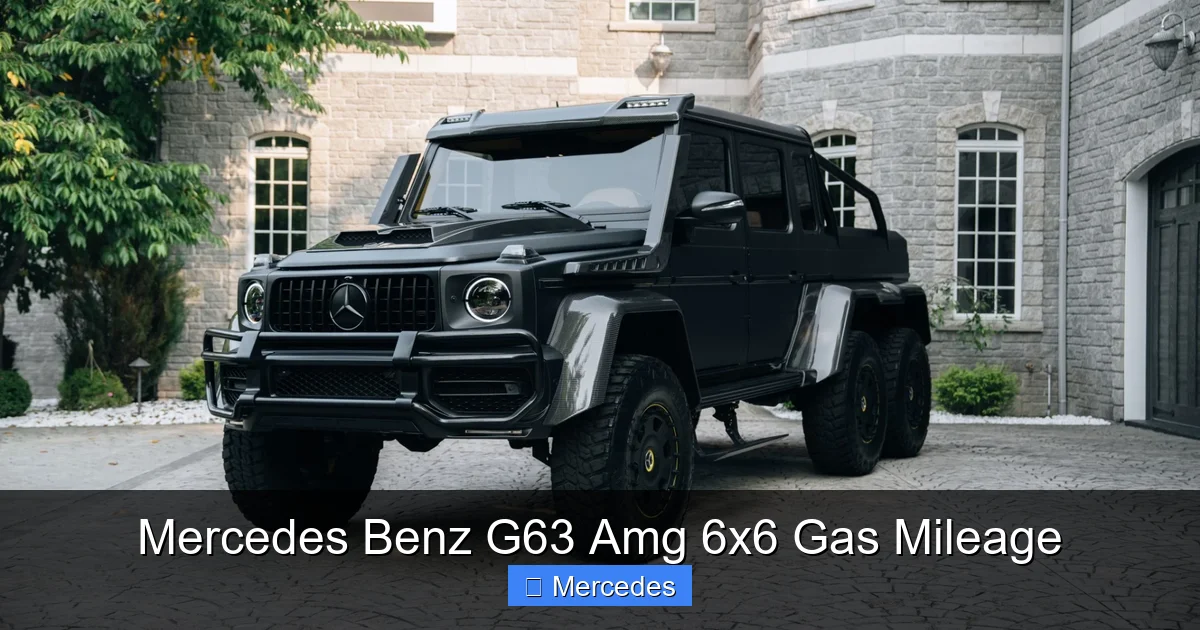 Mercedes Benz G63 Amg 6x6 Gas Mileage