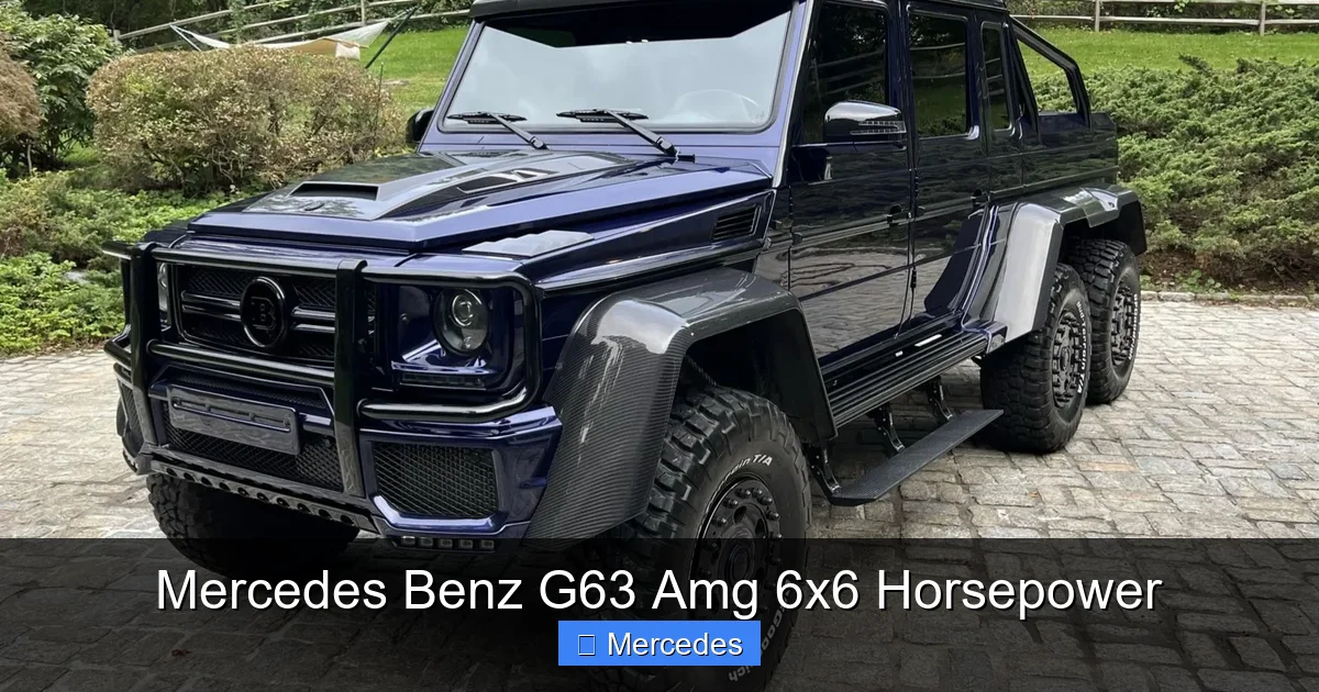 Mercedes Benz G63 Amg 6x6 Horsepower